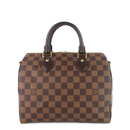 Louis Vuitto Speedy Bandoulière 25 Damier Ebene Canvas Bag