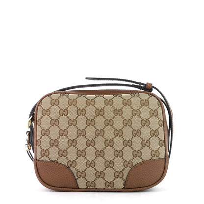 Gucci Bree Mini Monogram Canvas Messenger Bag