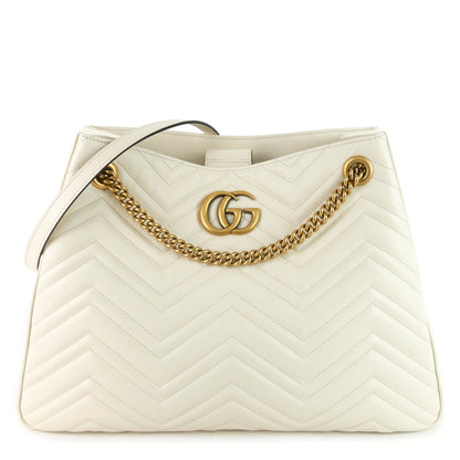 Gucci Marmont Medium Matelass� Calf Leather Chain Shoulder Bag