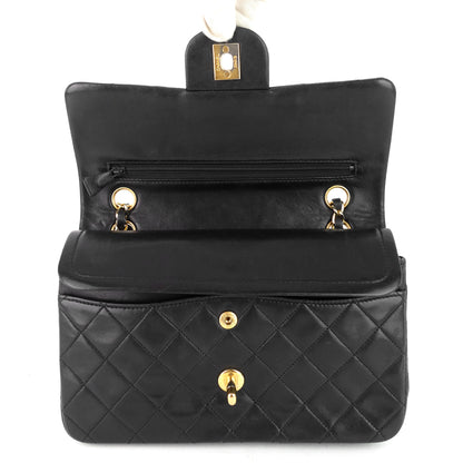 Chanel Double Flap Quilted Lambskin Leather Bag