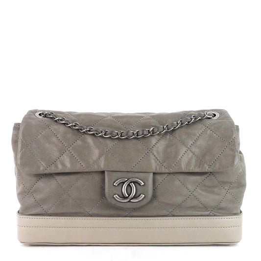 Chanel Leather XL Classic Flap Shoulder Bag