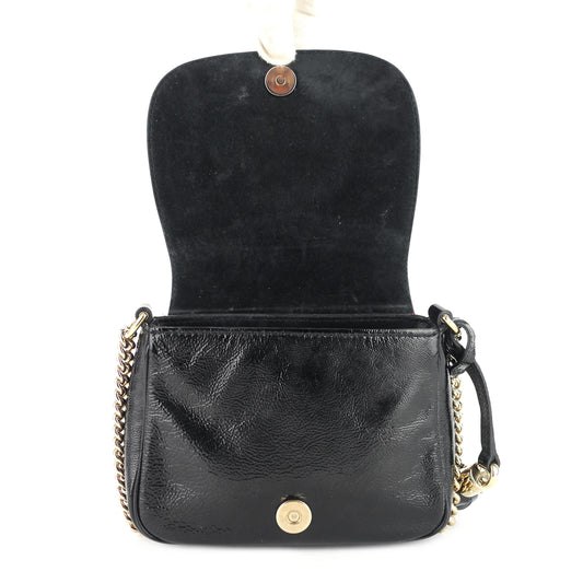 Gucci Soho Patent Leather Chain Crossbody Bag