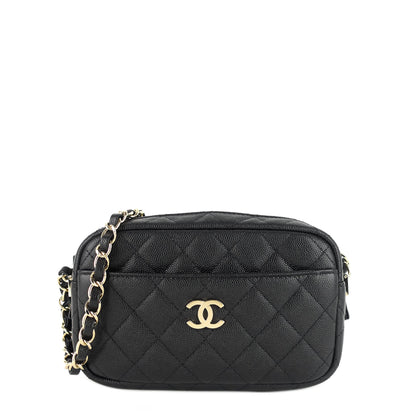 Chanel Camera Case Mini Caviar Leather Bag