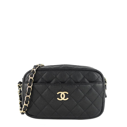 Chanel Camera Case Mini Caviar Leather Bag
