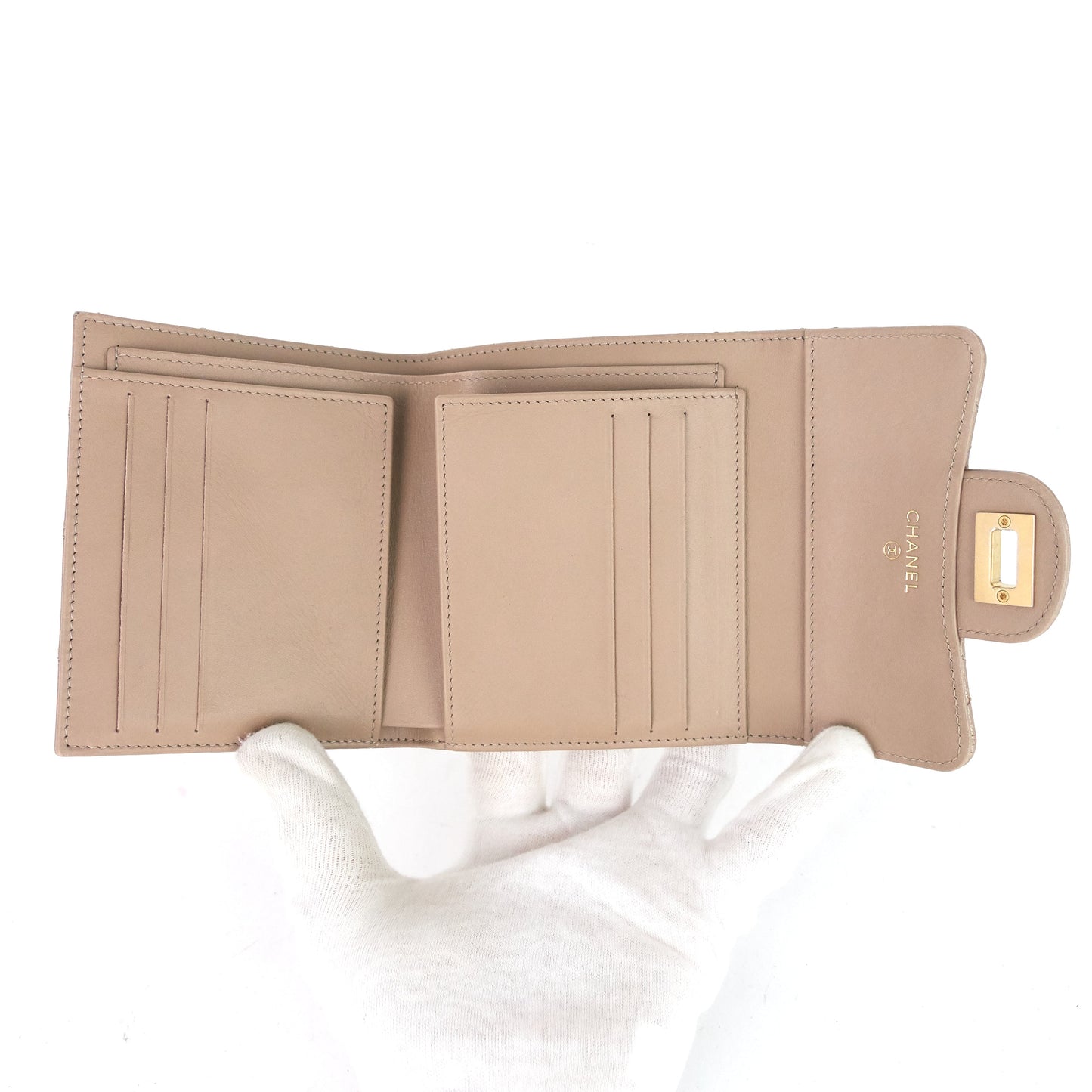 Chanel Reissue Compact Metallic Calfskin Wallet