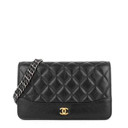 Chanel Gabrielle Matelassé Calfskin Wallet on Chain WOC