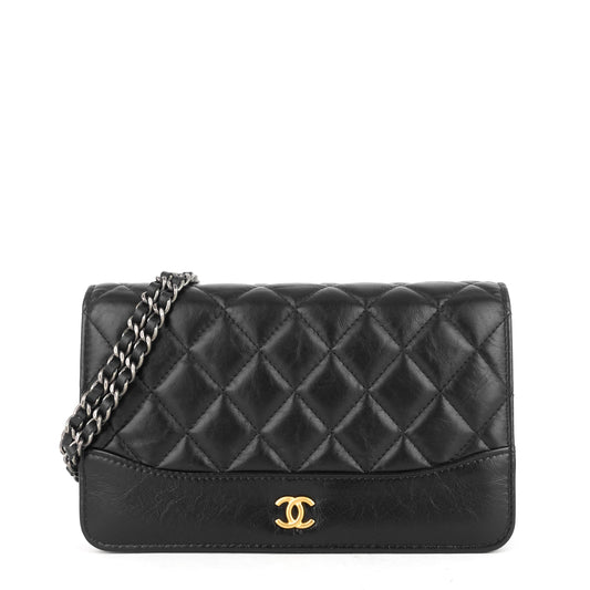 Chanel Gabrielle Matelassé Calfskin Wallet on Chain WOC