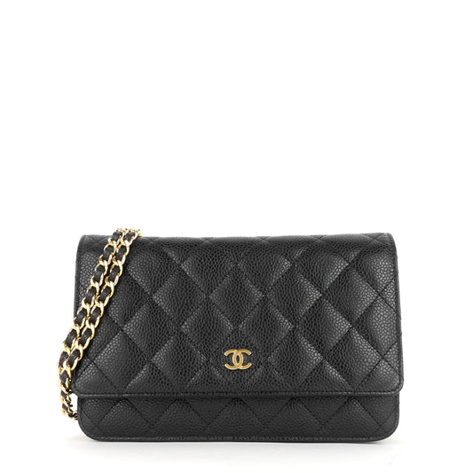 Chanel Wallet on Chain Caviar Leather Bag