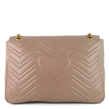 Gucci GG Marmont Large Chevron Leather Bag