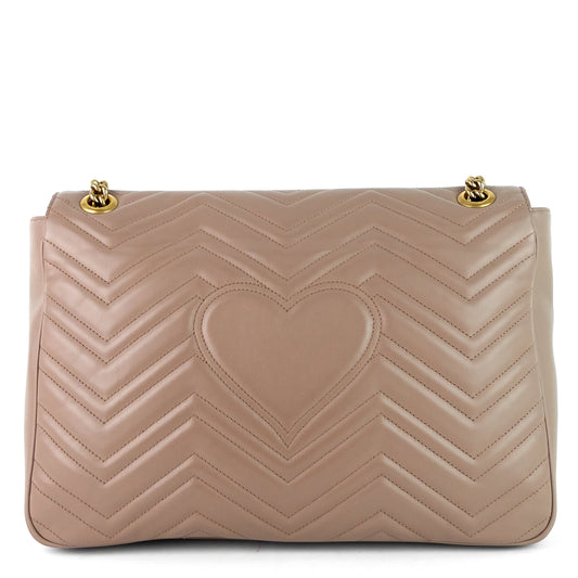 Gucci GG Marmont Large Chevron Leather Bag