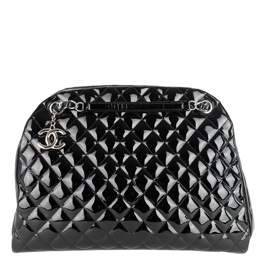 Chanel Just Mademoiselle Large Patent Leather Bag
