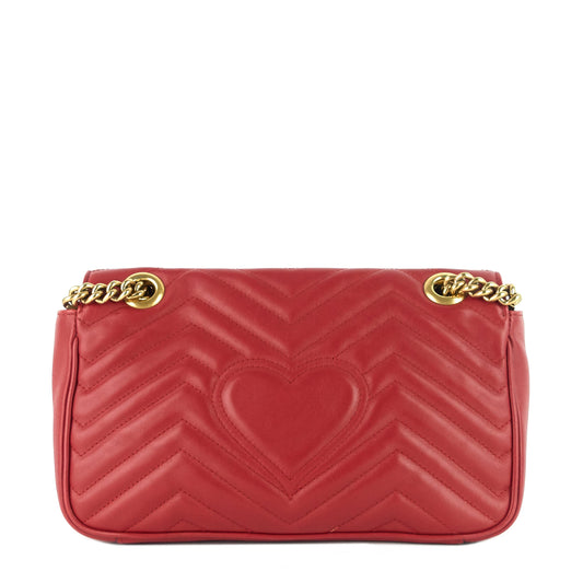 Gucci GG Marmont Small Matelass� Calfskin Leather Shoulder Bag