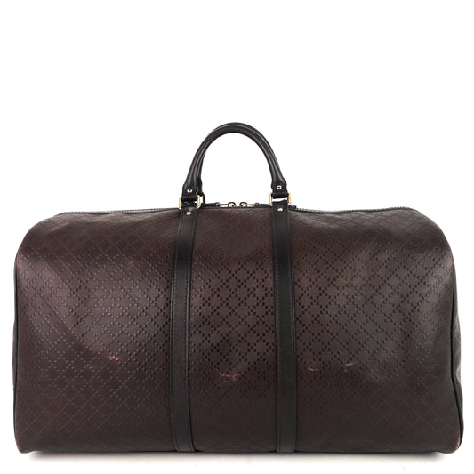 Gucci Bright Diamante Leather Carry-On Duffle Bag
