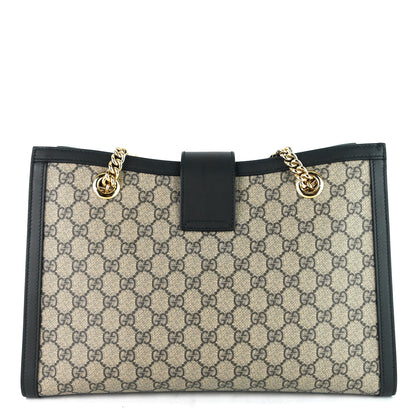 Gucci Medium Supreme GG Canvas Padlock Shoulder Bag