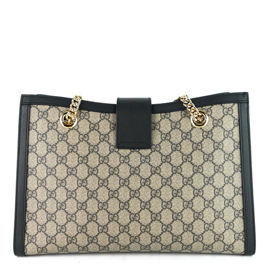 Gucci Medium Supreme GG Canvas Padlock Shoulder Bag
