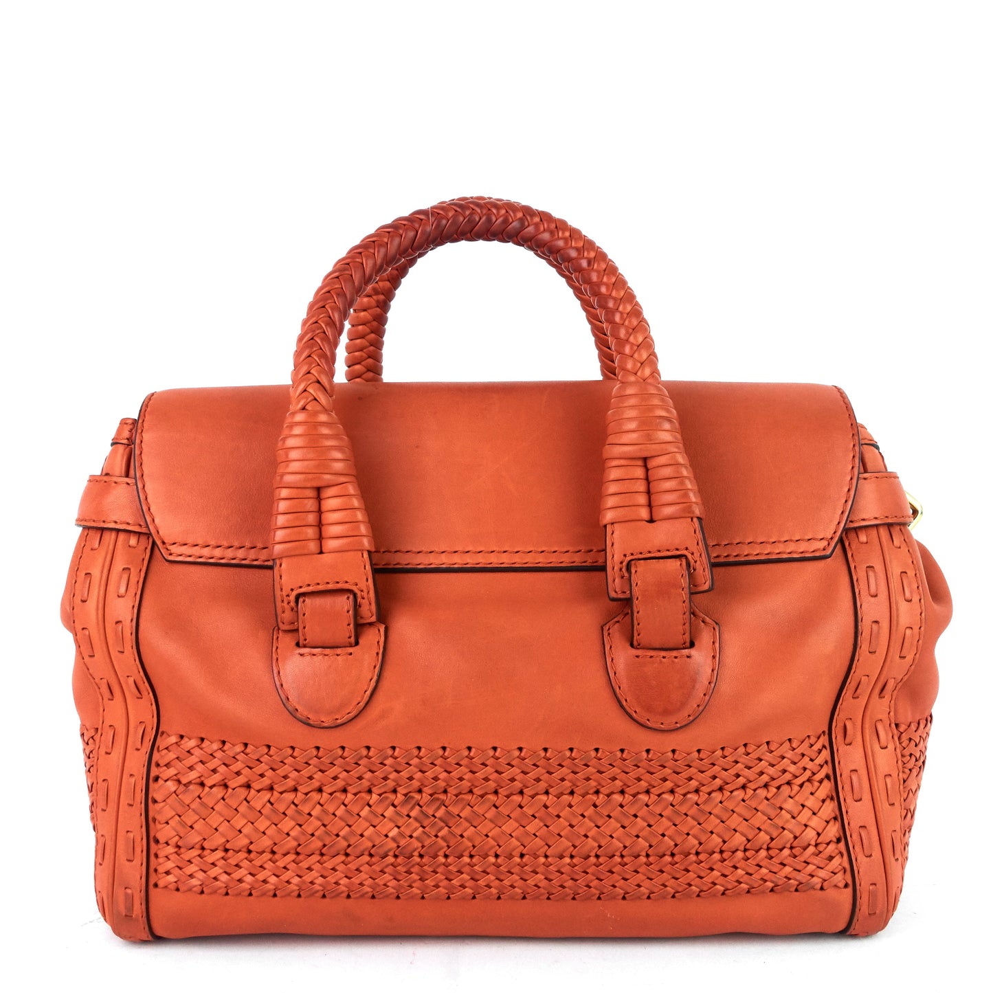 Gucci Leather 'Handmade' Medium Top Handle Bag