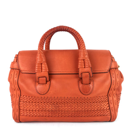 Gucci Leather 'Handmade' Medium Top Handle Bag