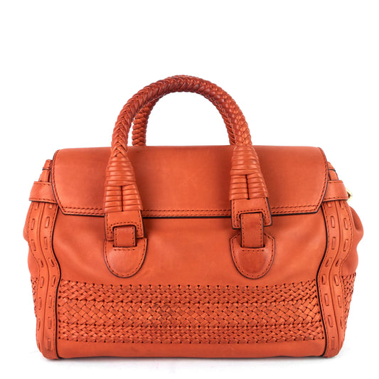 Gucci Leather 'Handmade' Medium Top Handle Bag