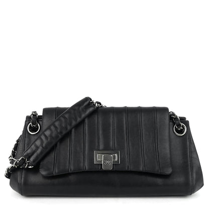 Chanel Lambskin Leather Fliplock Shoulder Bag