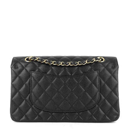 Chanel Double Flap Quilted Caviar Leather Bag