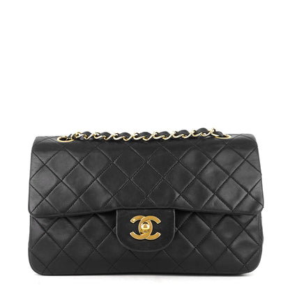 Chanel Double Flap Quilted Lambskin Leather Bag