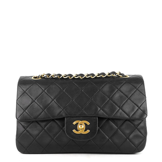 Chanel Double Flap Quilted Lambskin Leather Bag