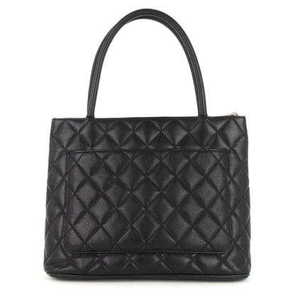 Chanel Medallion Caviar Tote Bag