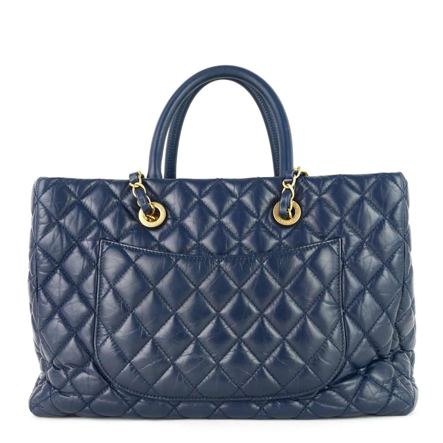 Chanel Coco Handle Medium Lambskin Leather Shopping Tote Bag