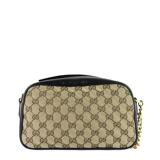 Gucci Marmont Small Canvas Chain Shoulder Bag