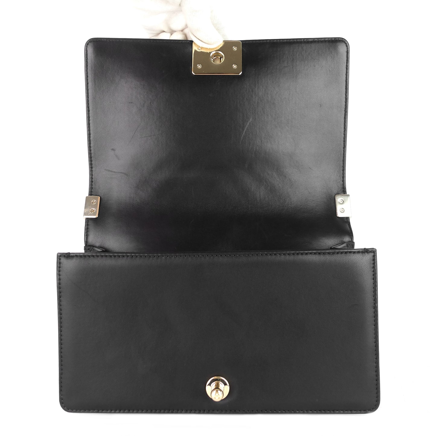 Chanel Boy Medium Chevron Quilted Calfskin Leather Bag