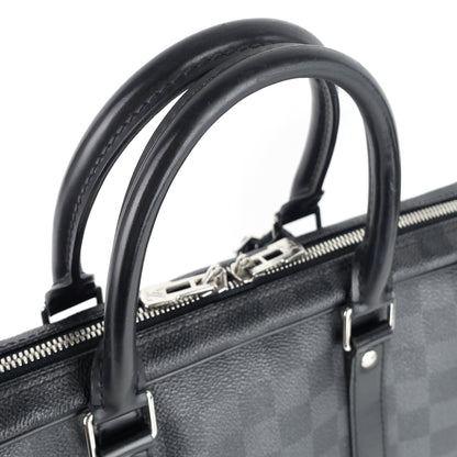 Louis Vuitto Porte-Documents Voyage GM Damier Graphite Canvas Briefcase Bag