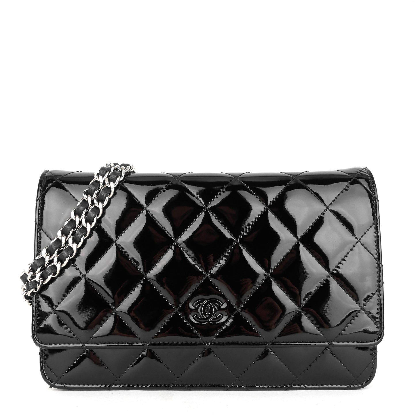 Chanel Patent Leather Wallet on Chain Bag