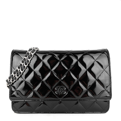 Chanel Patent Leather Wallet on Chain Bag