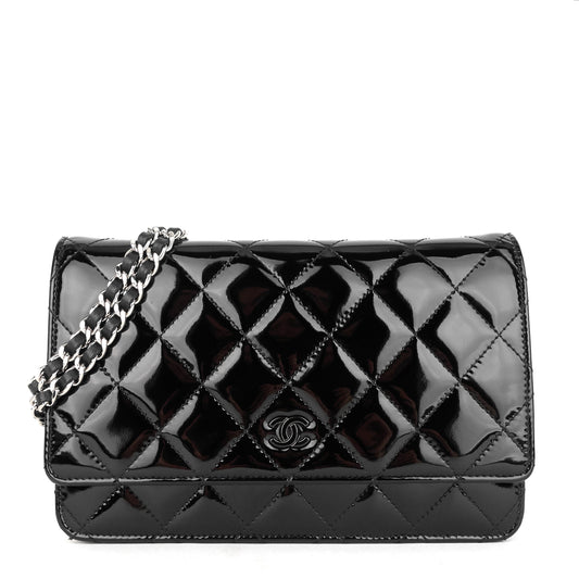 Chanel Patent Leather Wallet on Chain Bag