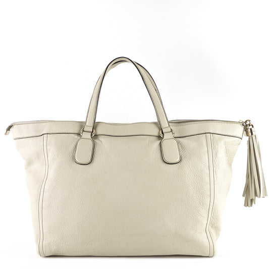Gucci Soho Working Large Leather Tassels Tote Bag