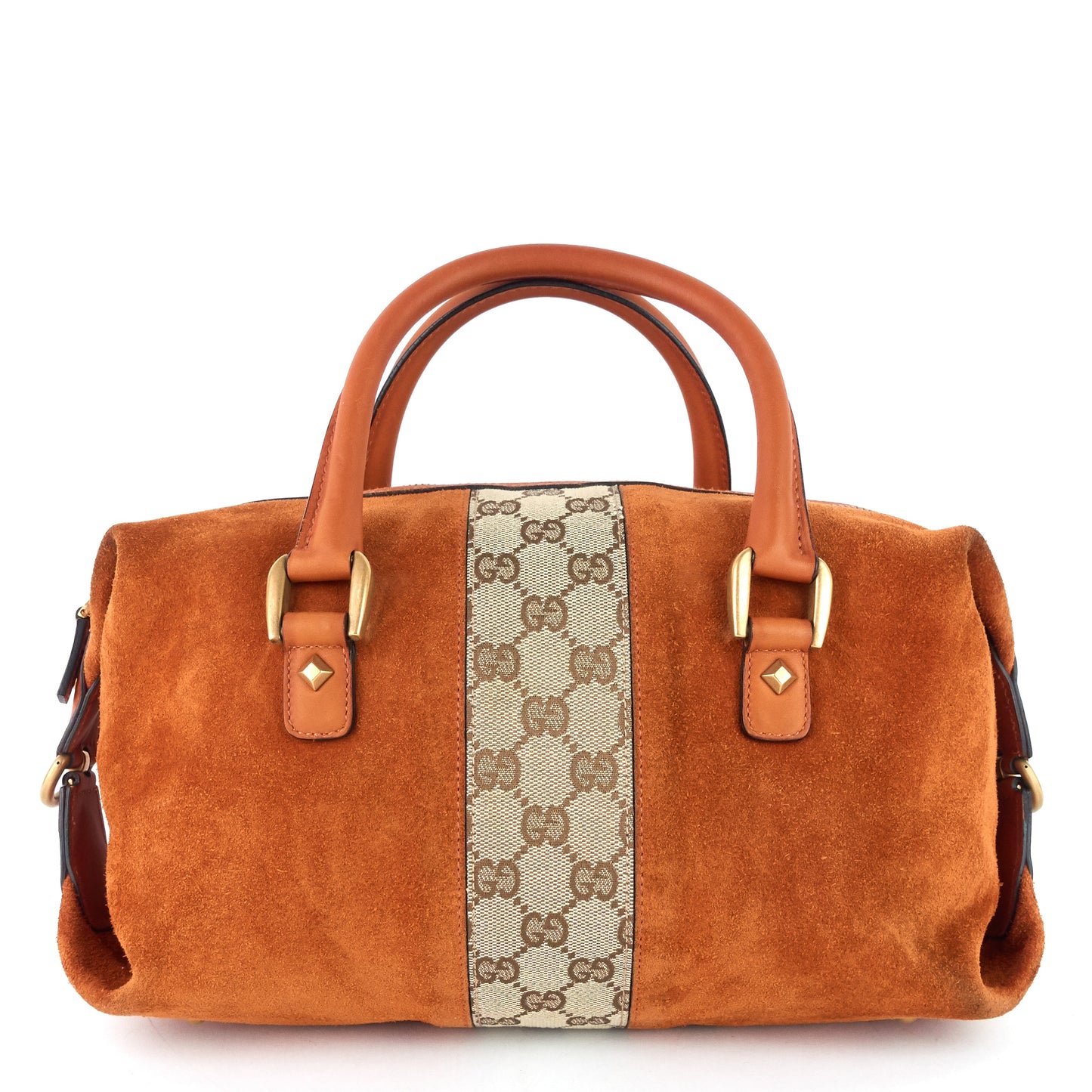 Gucci Boston Small Suede Bag
