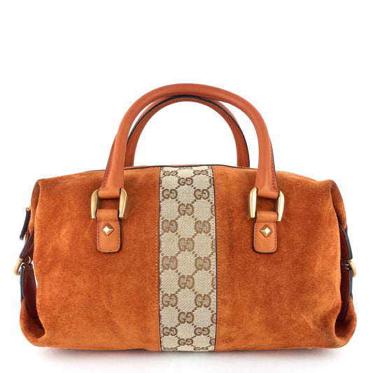 Gucci Boston Small Suede Bag