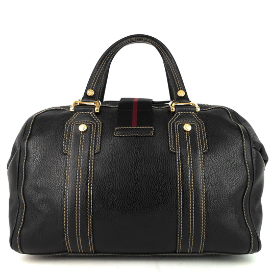 Gucci Aviatrix Large Leather Boston Bag