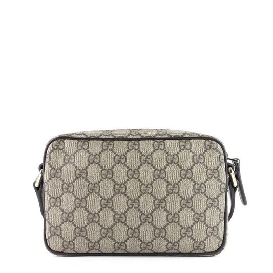 Gucci Front Zip GG Supreme Canvas Camera Bag