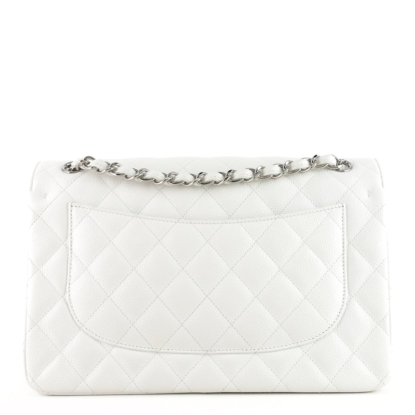Chanel Double Flap Quilted Caviar Leather Bag