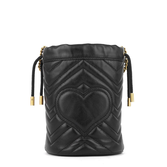 Gucci GG Marmont Leather Mini Bucket Bag