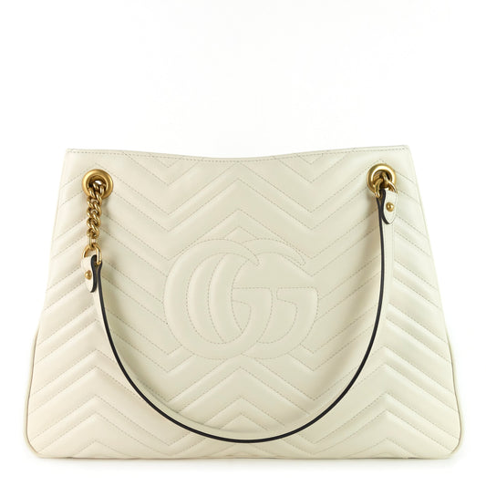 Gucci Marmont Medium Matelass� Calf Leather Chain Shoulder Bag