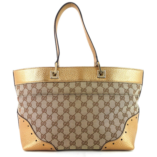 Gucci GG Canvas Punch Tote Bag