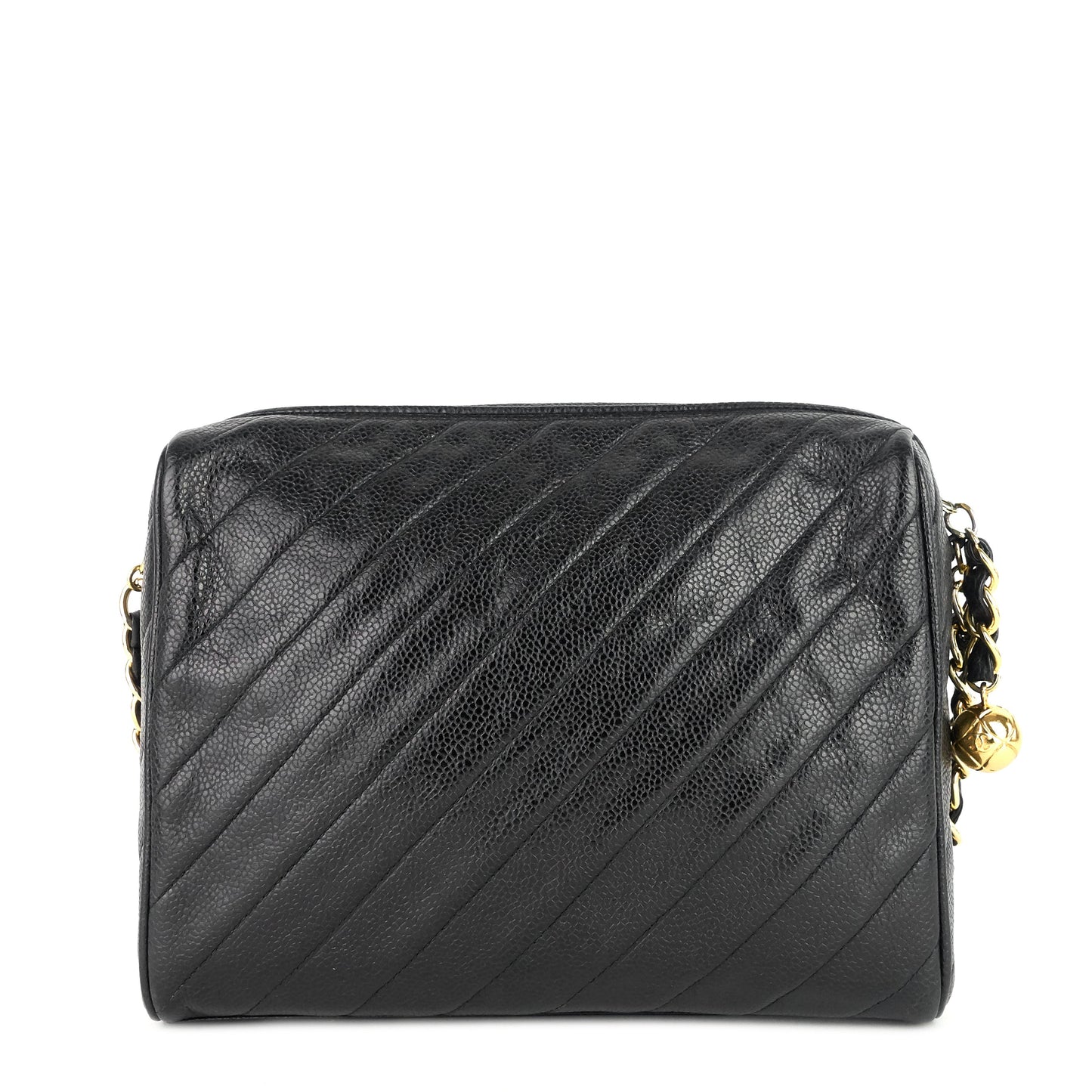 Chanel Quilted Caviar Leather CC Camera Bag