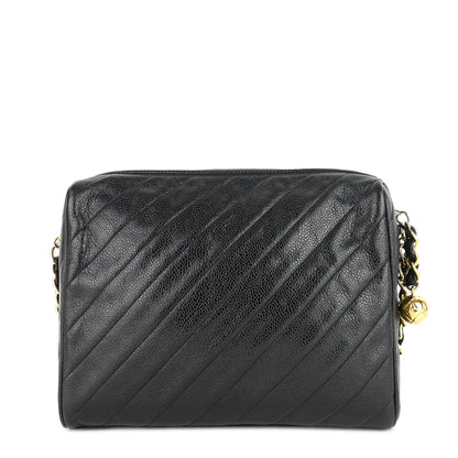 Chanel Quilted Caviar Leather CC Camera Bag