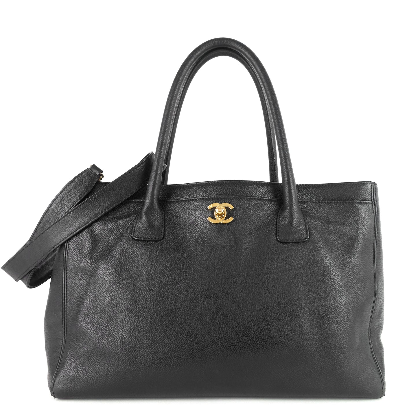 Chanel Executive Cerf XL Caviar Leather Tote Bag