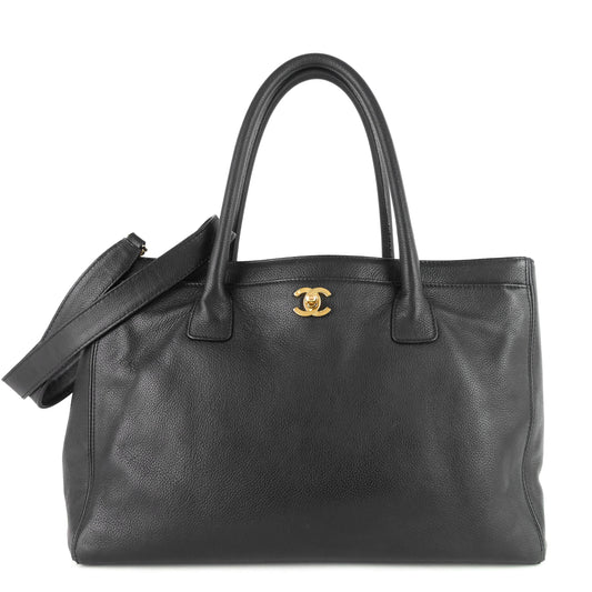 Chanel Executive Cerf XL Caviar Leather Tote Bag