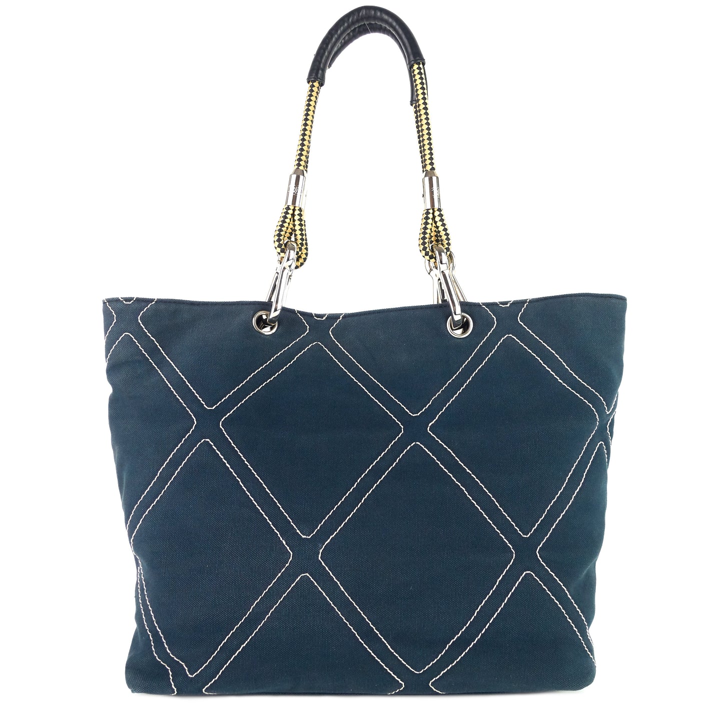 Chanel Cruise Line No. 5 Medium Quilted Canvas Shopping Tote Bag