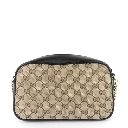 Gucci Marmont Small GG Canvas Chain Shoulder Bag