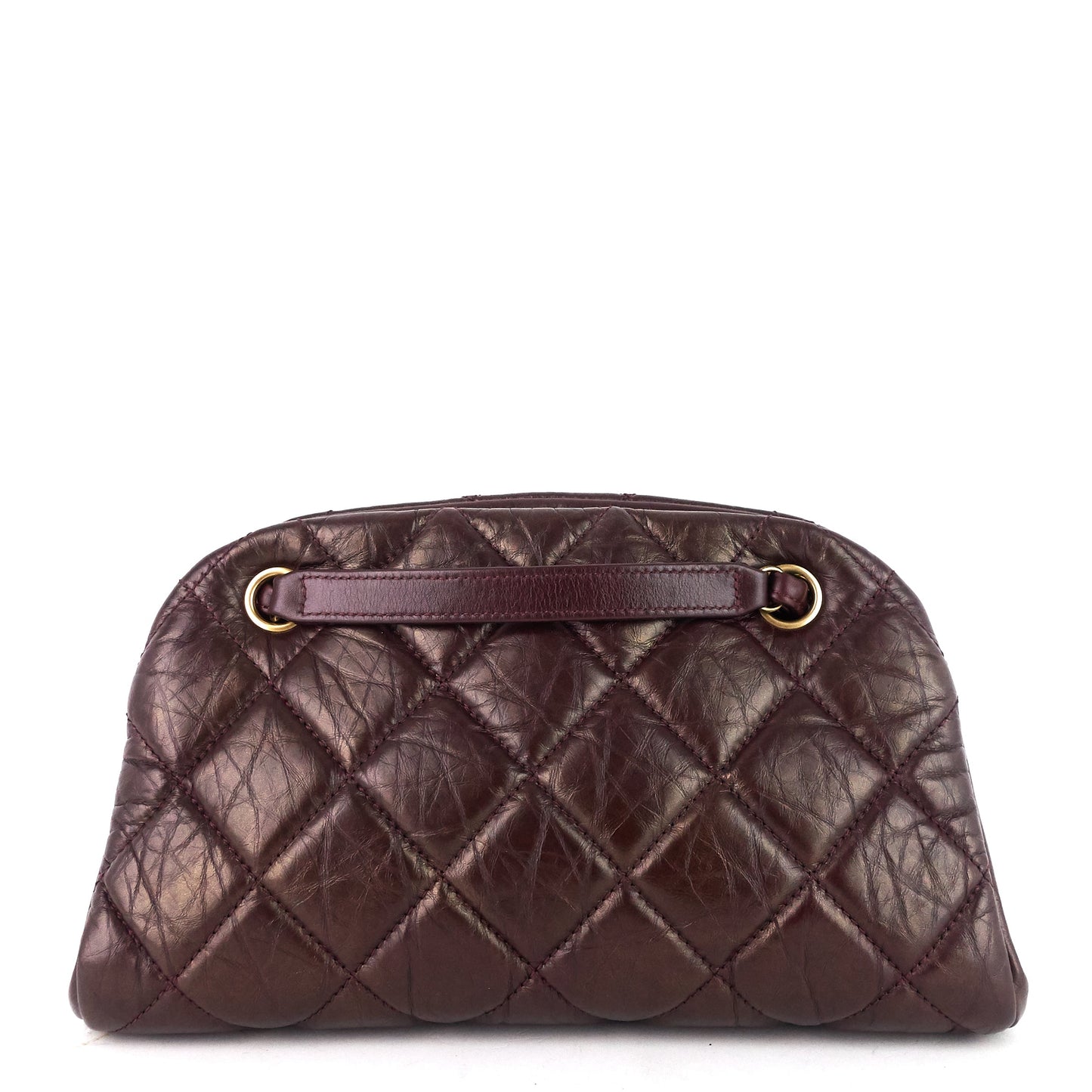 Chanel Just Mademoiselle Aged Calfskin Bowling Bag